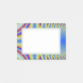 Psychedelische blaue Posten-it® Anmerkungen Post-it Klebezettel (Vorderseite)