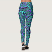 Psychedelische Blobs Leggings (Rückseite)