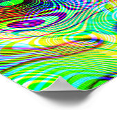 Psychedelische Blobs Poster (Ecke)