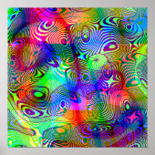 Psychedelische Blobs Poster (Vorne)