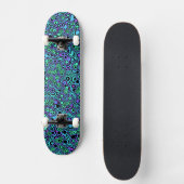 Psychedelische Blobs Skateboard (Vorderseite)