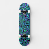 Psychedelische Blobs Skateboard (Vorderseite)