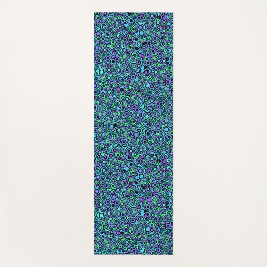 Psychedelische Blobs Yogamatte (Vorderseite)