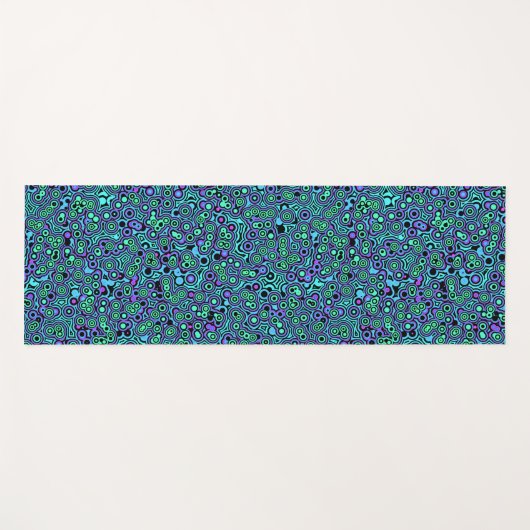 Psychedelische Blobs Yogamatte (Vorderseite (Horizontal))