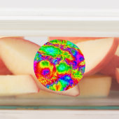 psychedelische Blume 2 Etiketten (Befestigt)