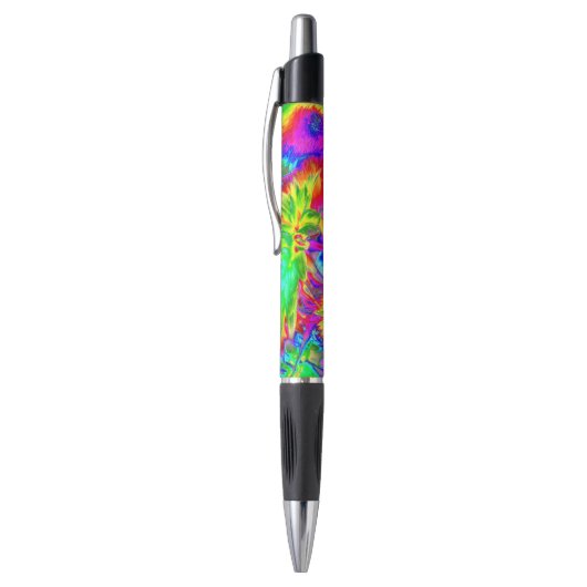psychedelische Blume 2 Kugelschreiber (Oberseite (Vertikal))