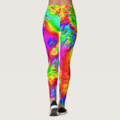 psychedelische Blume 2 Leggings (Rückseite)