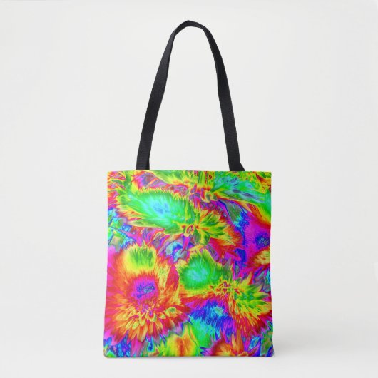 psychedelische Blume 2 Tasche (Vorderseite)