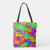 psychedelische Blume 2 Tasche (Rückseite)