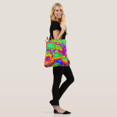 psychedelische Blume 2 Tasche (Am Model)