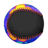 psychedelische Blume 4 Baseball (Vorderseite Links)