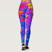 psychedelische Blume 4 Leggings (Rückseite)