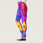 psychedelische Blume 4 Leggings (Links)