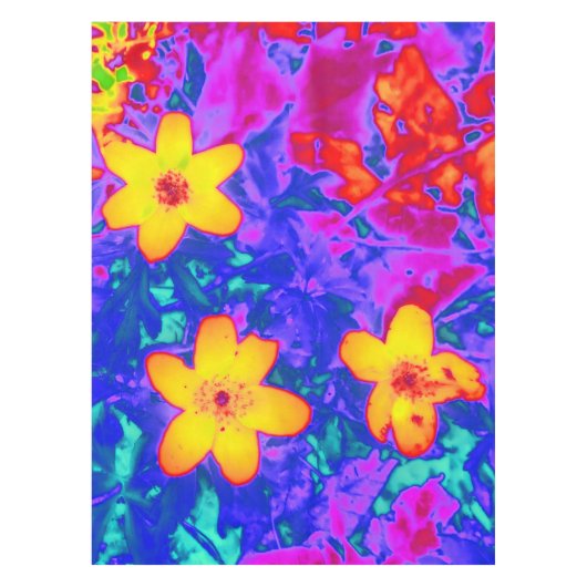 psychedelische Blume 4 Tischdecke (Vorderseite)