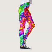 psychedelische Blume 5 Leggings (Rechts)