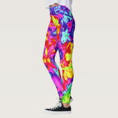 psychedelische Blume 5 Leggings (Links)