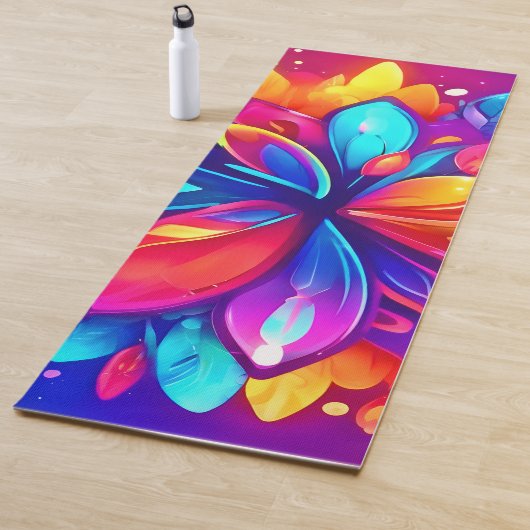 Psychedelische Blume Artwork Yogamatte (Beispiel)