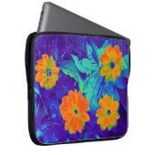 Psychedelische Blume Bed 02 Laptopschutzhülle (Vorne Rechts)