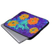 Psychedelische Blume Bed 02 Laptopschutzhülle (Vorne Knopf)