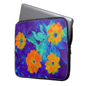 Psychedelische Blume Bed 02 Laptopschutzhülle (Vorderseite Links)
