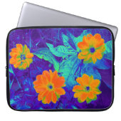 Psychedelische Blume Bed 02 Laptopschutzhülle (Vorderseite)