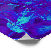 Psychedelische Blume Bed 02 Poster (Ecke)