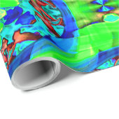 Psychedelische Blume...... Geschenkpapier (Rolleneckpunkt)