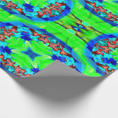 Psychedelische Blume...... Geschenkpapier (Ecke)