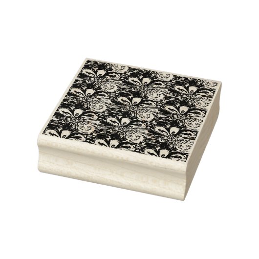 Psychedelische Blume Gummistempel (Stempel)