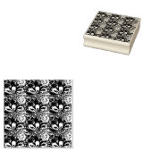 Psychedelische Blume Gummistempel (Stempel)