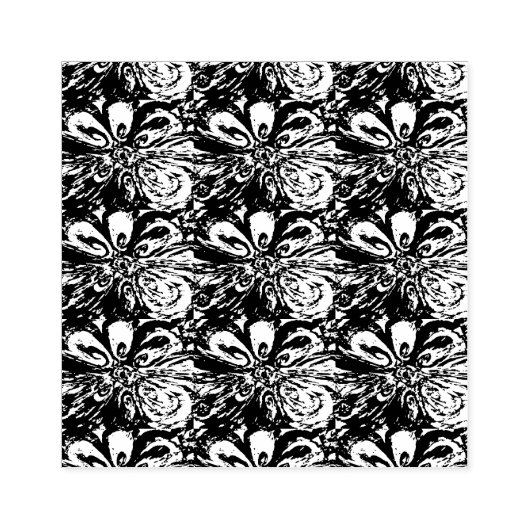 Psychedelische Blume Gummistempel (Prägung)