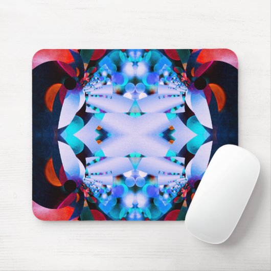 Psychedelische Blume Innere Lichtmousepad Mousepad (Mit Mouse)
