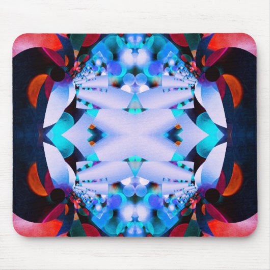 Psychedelische Blume Innere Lichtmousepad Mousepad (Vorne)