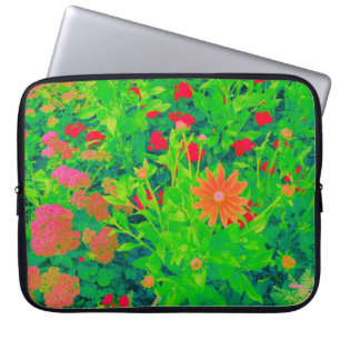 Psychedelische Blume Laptopschutzhülle