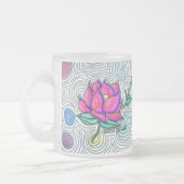 Psychedelische Blume Mattglastasse (Links)