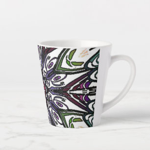 psychedelische Blume Milchtasse