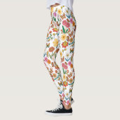Psychedelische Blume Muster x4 Leggings (Links)