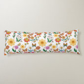 Psychedelische Blume Muster x4 Seitenschläferkissen (Rückseite)