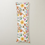 Psychedelische Blume Muster x4 Seitenschläferkissen (Vorderseite Vertikal)