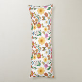 Psychedelische Blume Muster x4 Seitenschläferkissen (Rückseite (Vertikal))