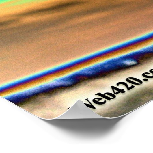 psychedelische Blume Poster (Ecke)