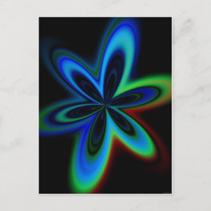 Psychedelische Blume Postkarte