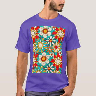 Psychedelische Blume Power 4K T-Shirt