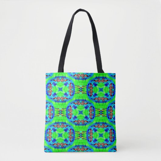 Psychedelische Blume....... Tasche (Vorderseite)
