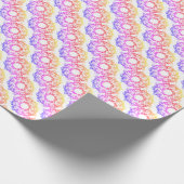 Psychedelische Blumen Geschenkpapier (Ecke)