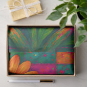 Psychedelische Blumen & Pilze Decoupage Seidenpapier (Geschenk)