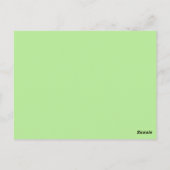 psychedelische Blumen Postkarte (Rückseite)