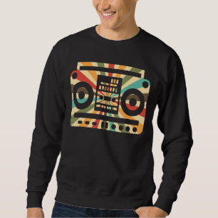 Psychedelische Boombox Radio I Liebe Die 80er Sweatshirt