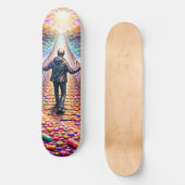 Psychedelische Brücken Reise Skateboard (Vorderseite)