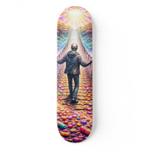 Psychedelische Brücken Reise Skateboard